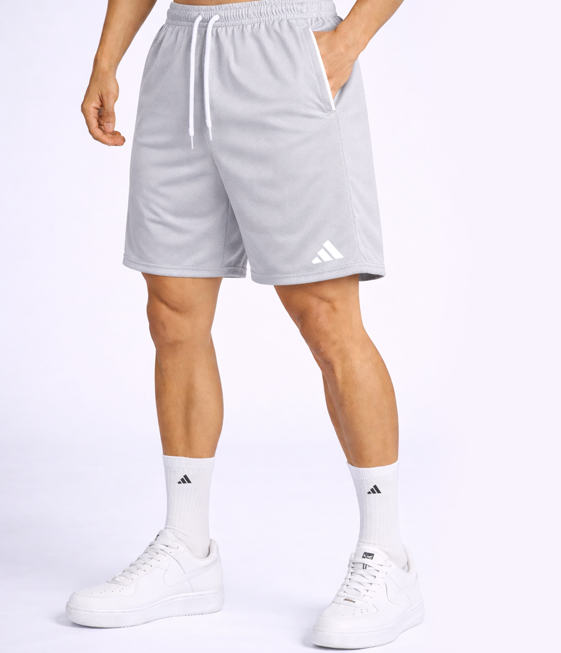 Shorts Adidas Run PRO - Cinza