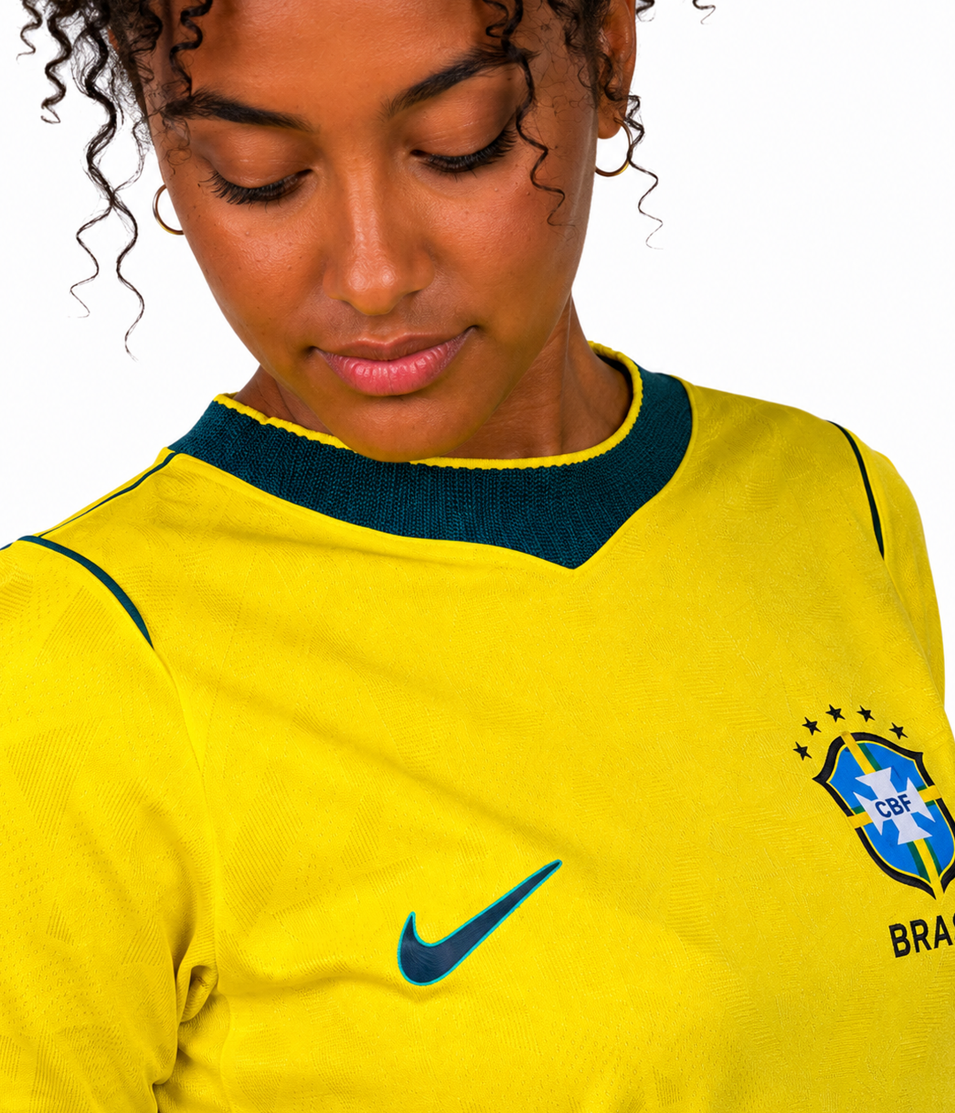 T-shirt Brasil I 2026/27 Jogador Feminina