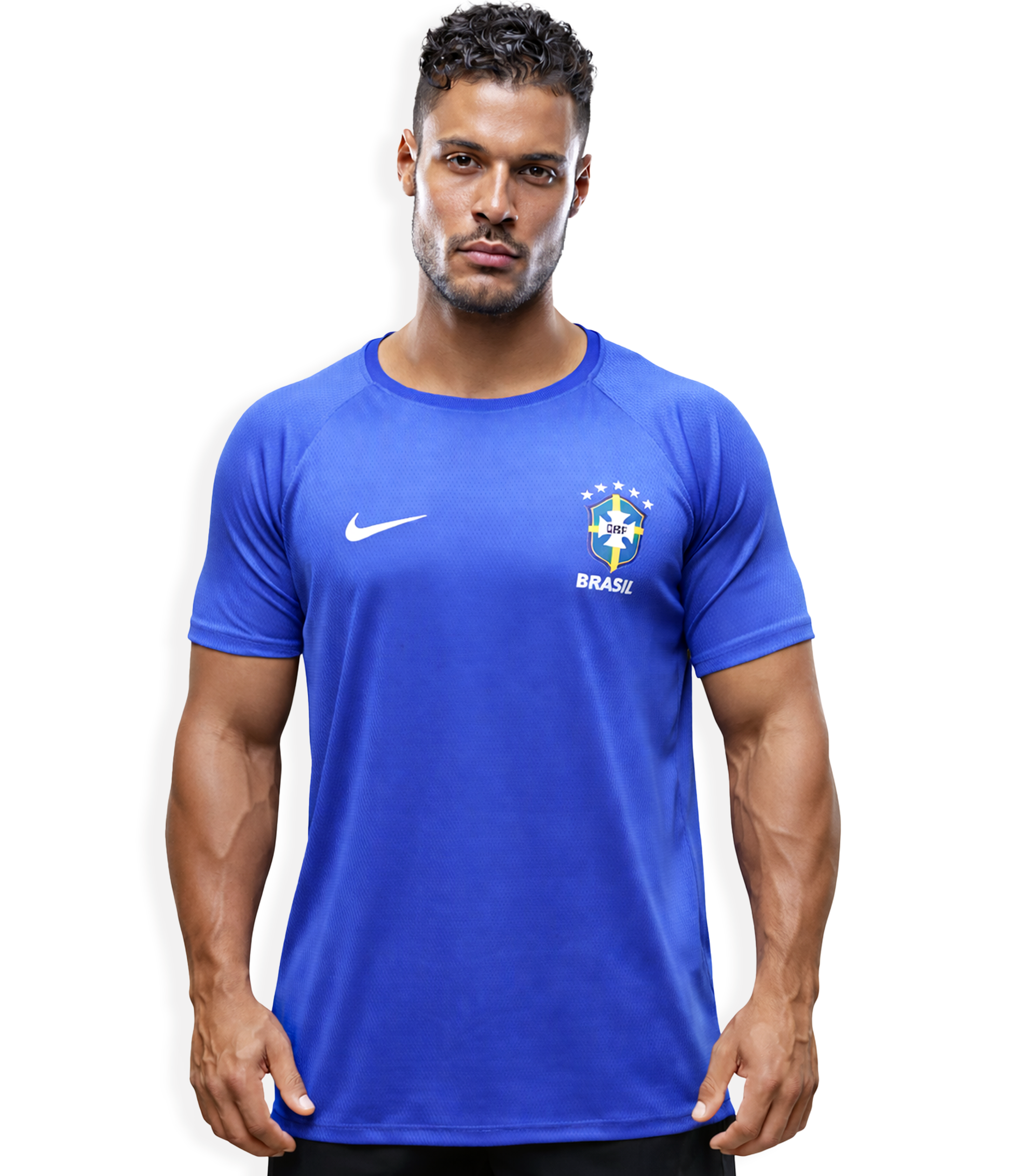 Camiseta Brasil Azul Copa 2026 Basic