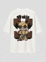 Camiseta Oversized Offwhite Monster