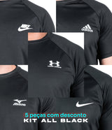 Compre 3 e Leve 5 - Kit ALL Black  Dry FIT Basic