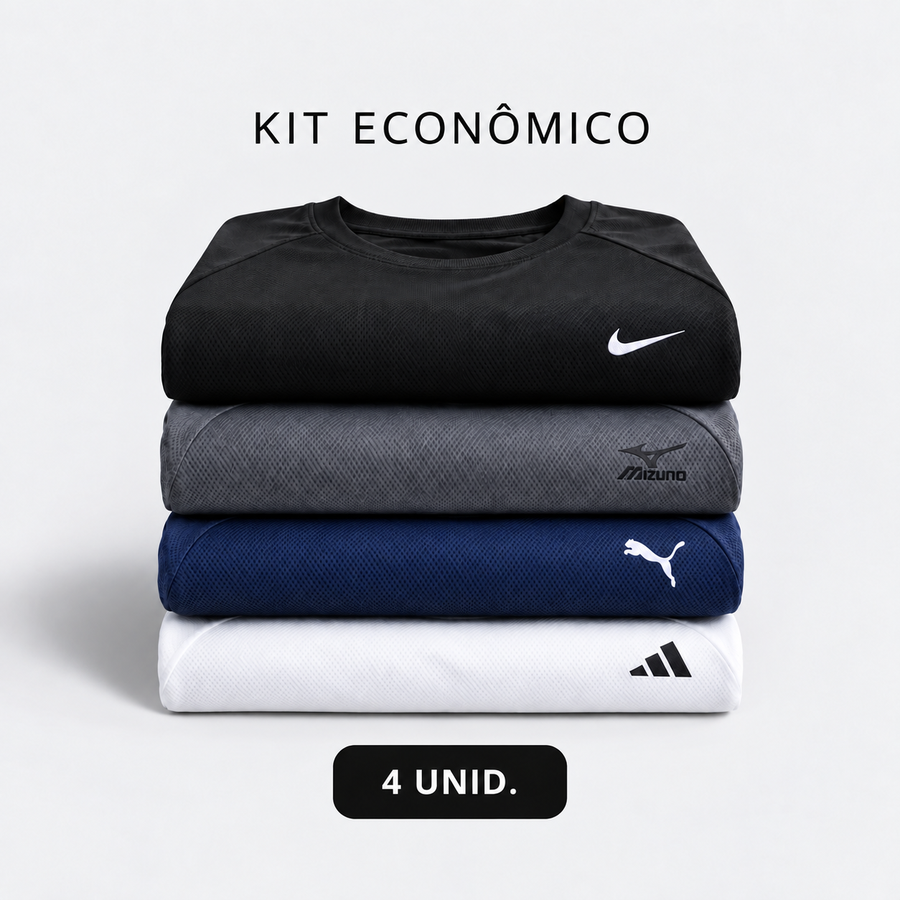 KIT 4 peças Dry Fit Econômica